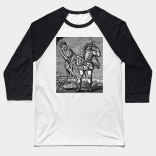 The Advocate and Death, from the Dance of Death - Wenceslaus Hollar Baseball T-Shirt